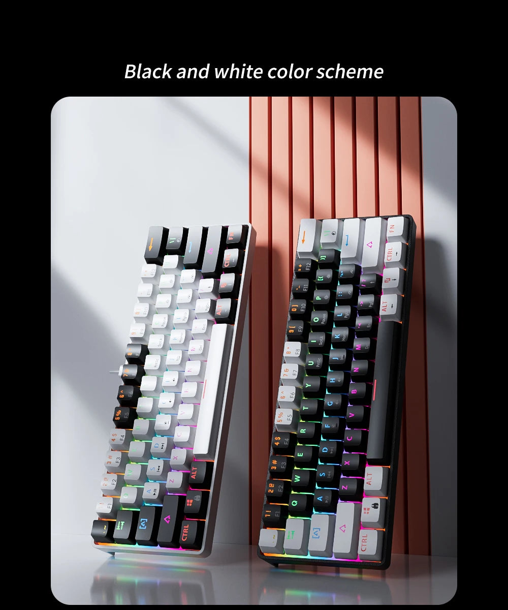 Clavier Mécanique Gaming 60% – MUCAI MK61 – Switch Rouge, Hot-Swap, RGB Personnalisable, USB-C Détachable