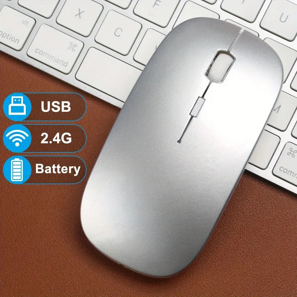 Souris Gamer Sans Fil RGB – Ergonomique & Silencieuse – Compatible PC & Ordinateur Portable