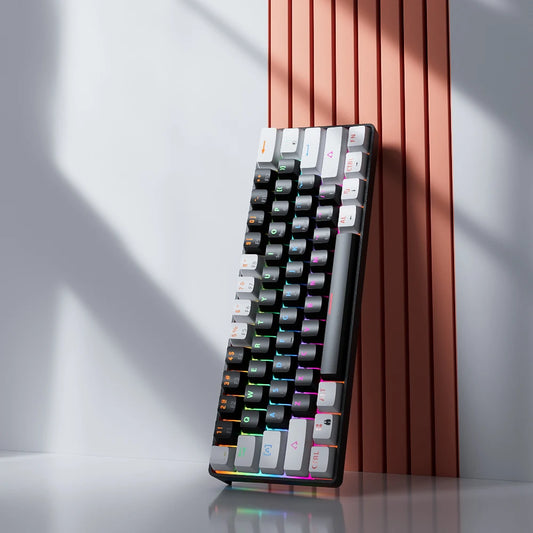 Clavier Mécanique Gaming 60% – MUCAI MK61 – Switch Rouge, Hot-Swap, RGB Personnalisable, USB-C Détachable