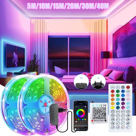🌈 Bande LED RGB 24V – Éclairage Intelligemment Coloré pour Chaque Pièce