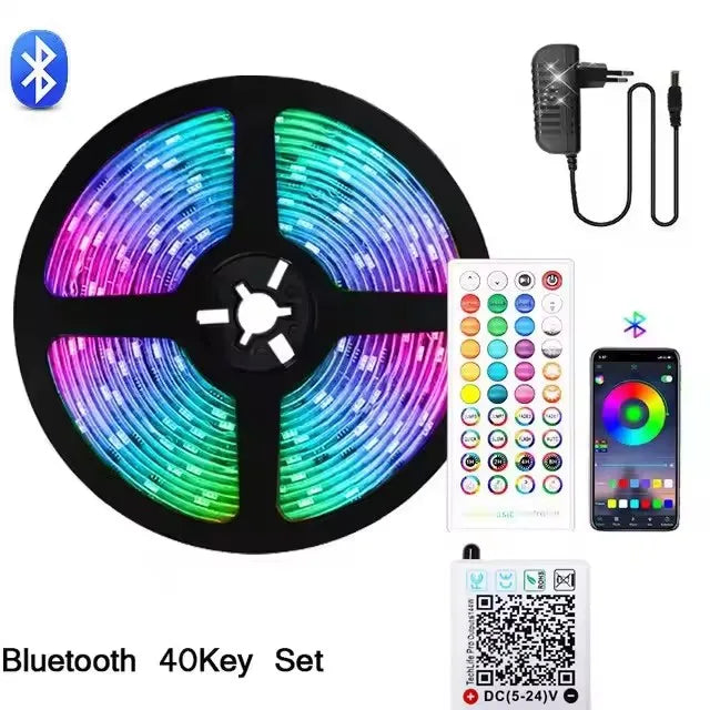 🌈 Bande LED RGB 24V – Éclairage Intelligemment Coloré pour Chaque Pièce