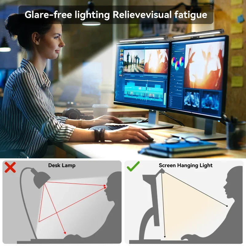 🖥️ Barre Lumineuse LED RGB pour Écran – Ambiance Gaming & Travail