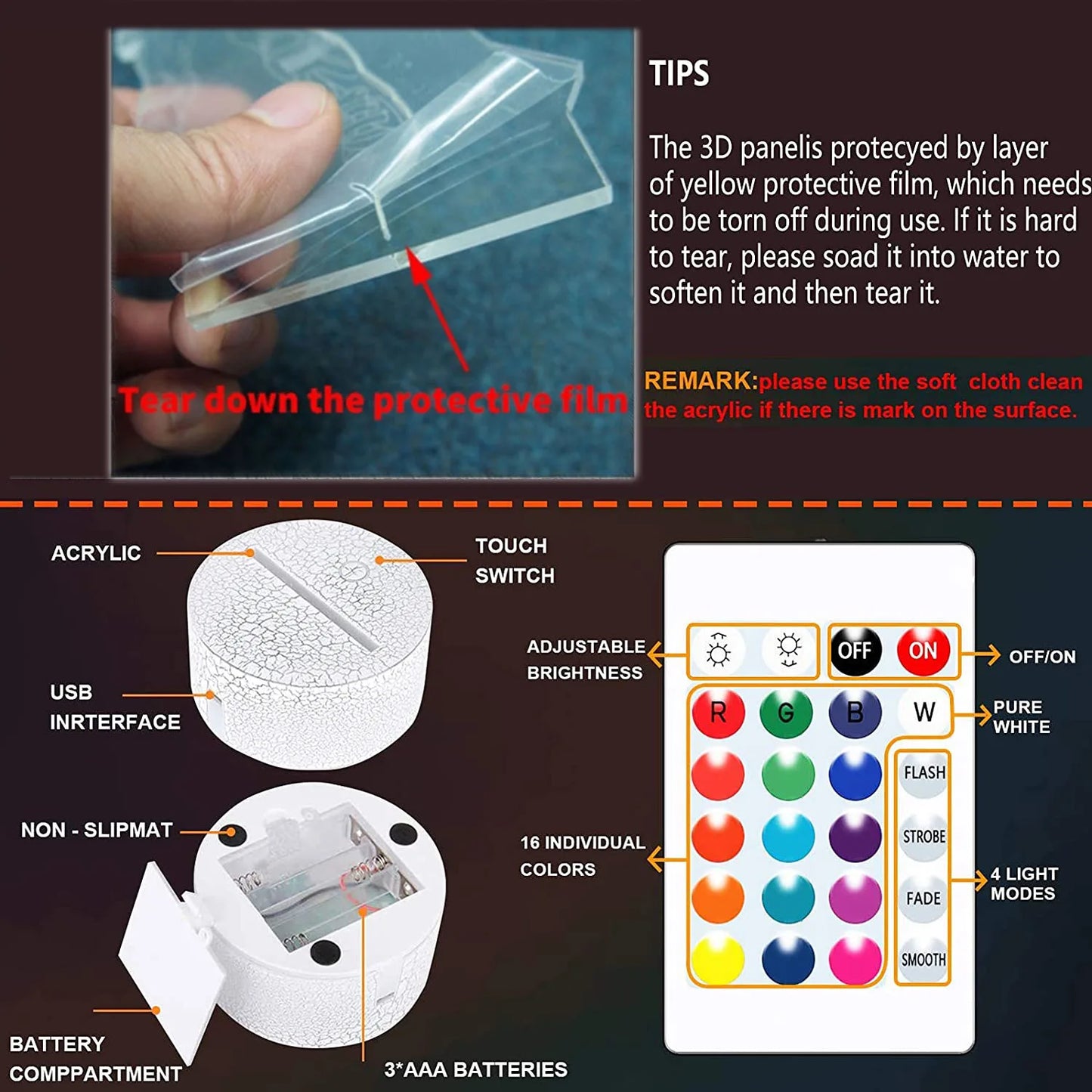 Lampe LED 3D Gaming RGB – Ambiance Gamer Ultime