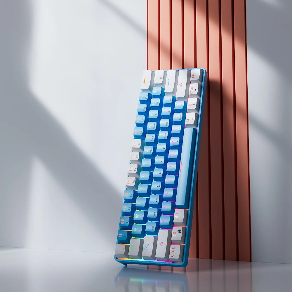 Clavier Mécanique Gaming 60% – MUCAI MK61 – Switch Rouge, Hot-Swap, RGB Personnalisable, USB-C Détachable