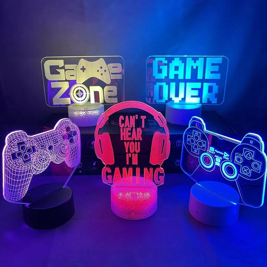 Lampe LED 3D Gaming RGB – Ambiance Gamer Ultime